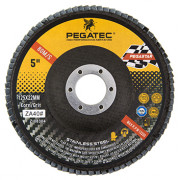 Круг лепестковый PEGATEC 125х22 для стали, зернистость 40